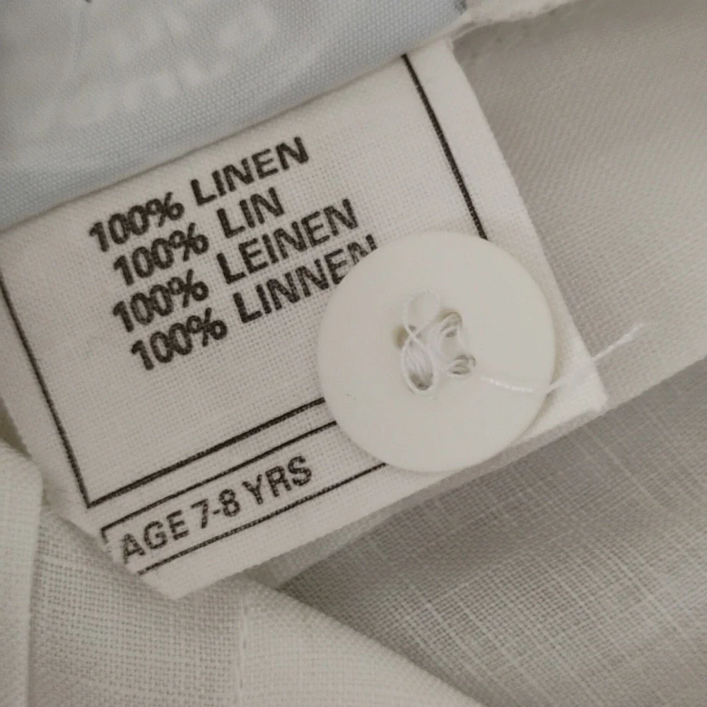 Laura Ashley Vintage Irish Linen Dress Girls 7-8 Years With Flaw